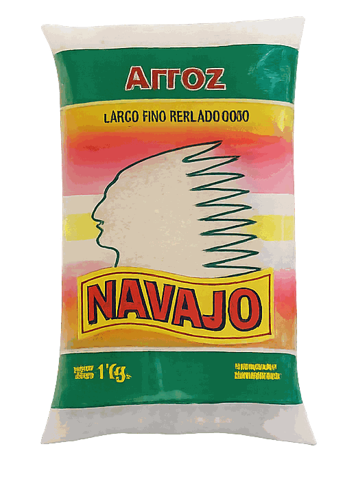 Bolsa de Arroz Navajo, largo fino perlado 0000, 1kg
